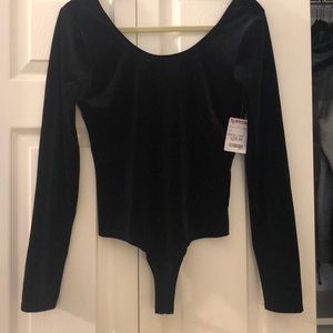 NWT! Velvet Bodysuit